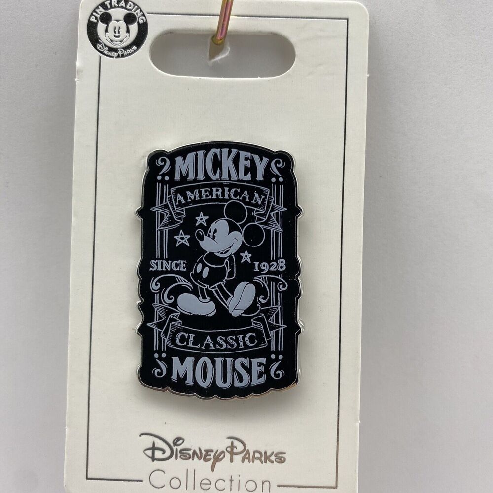 Disney Parks Pin Mickey Mouse Classic American Chalkboard Trading Pin